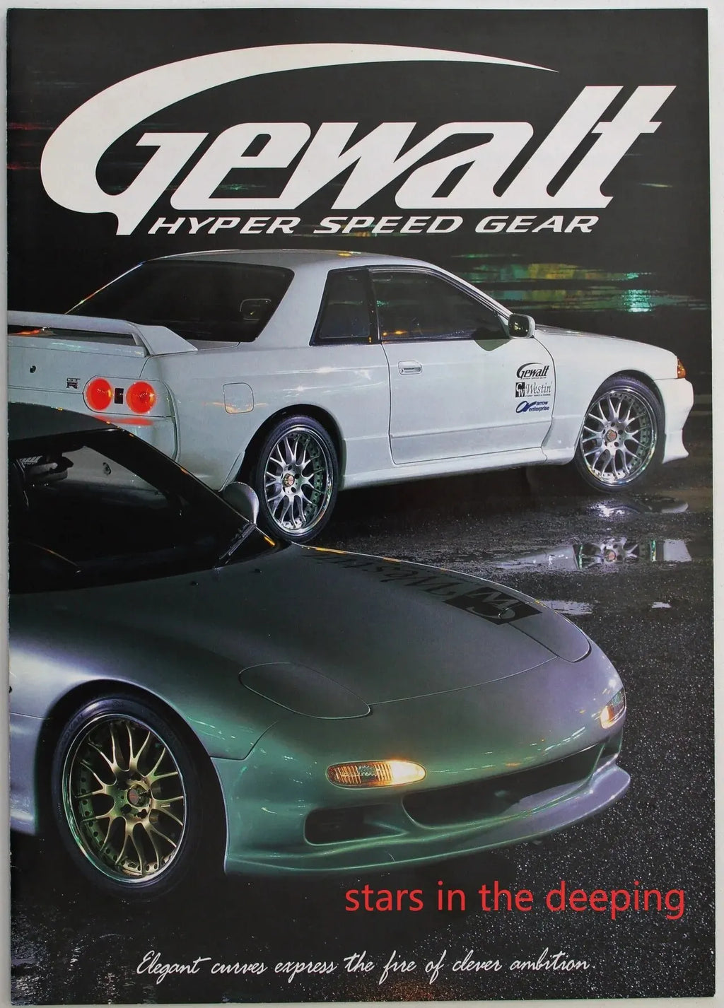 Vintage Japanese Racing Car Poster