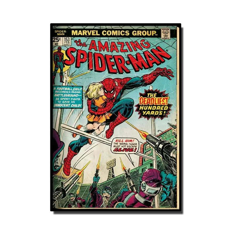 Retro Marvel Spider Man Poster