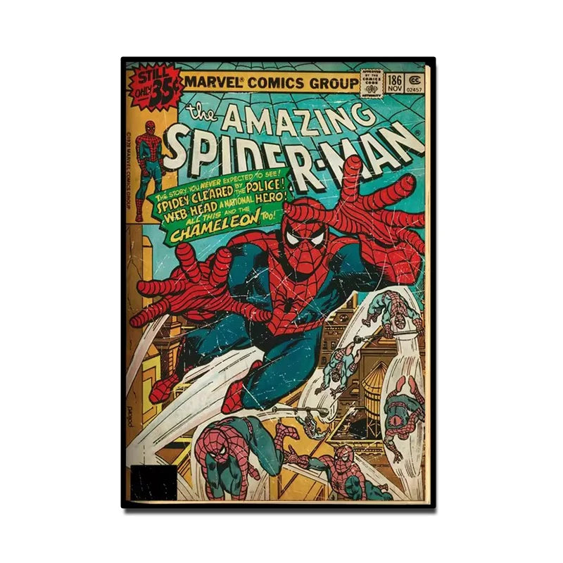 Retro Marvel Spider Man Poster