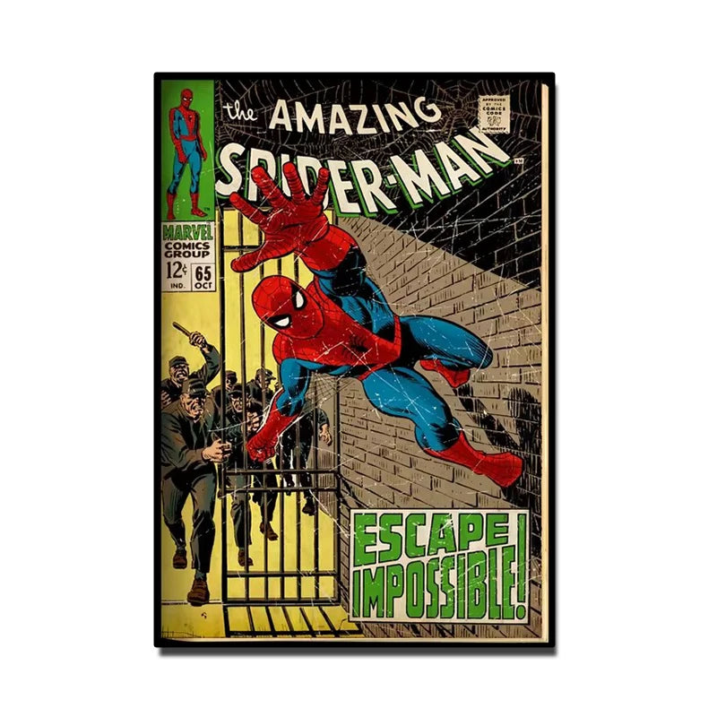 Retro Marvel Spider Man Poster