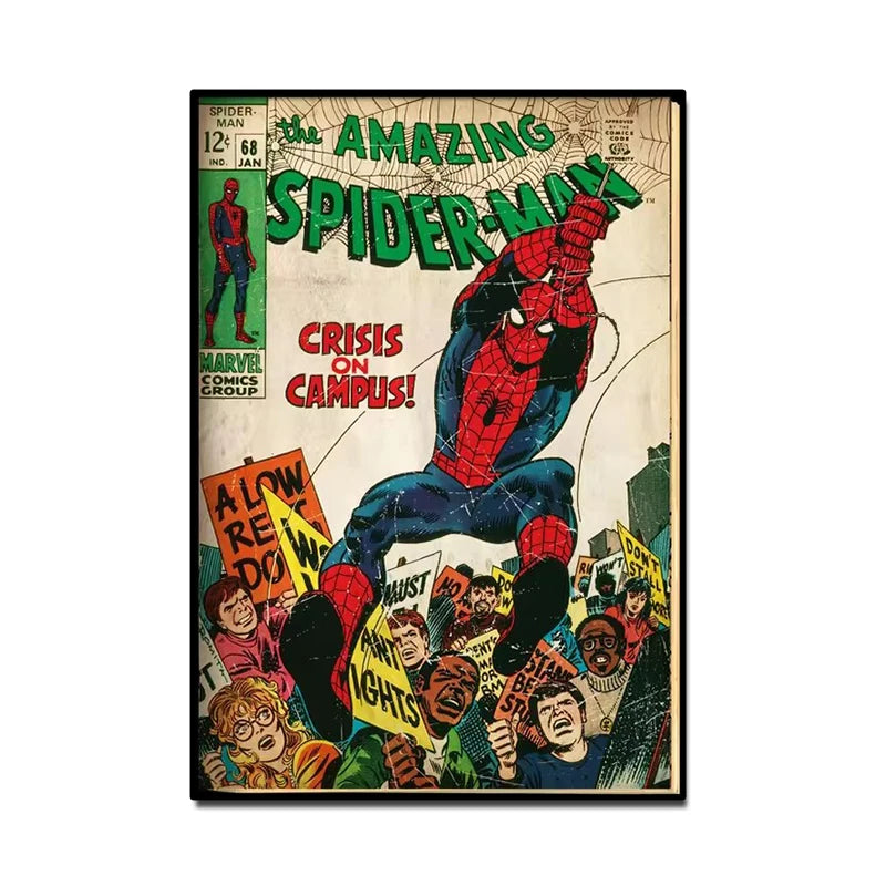 Retro Marvel Spider Man Poster