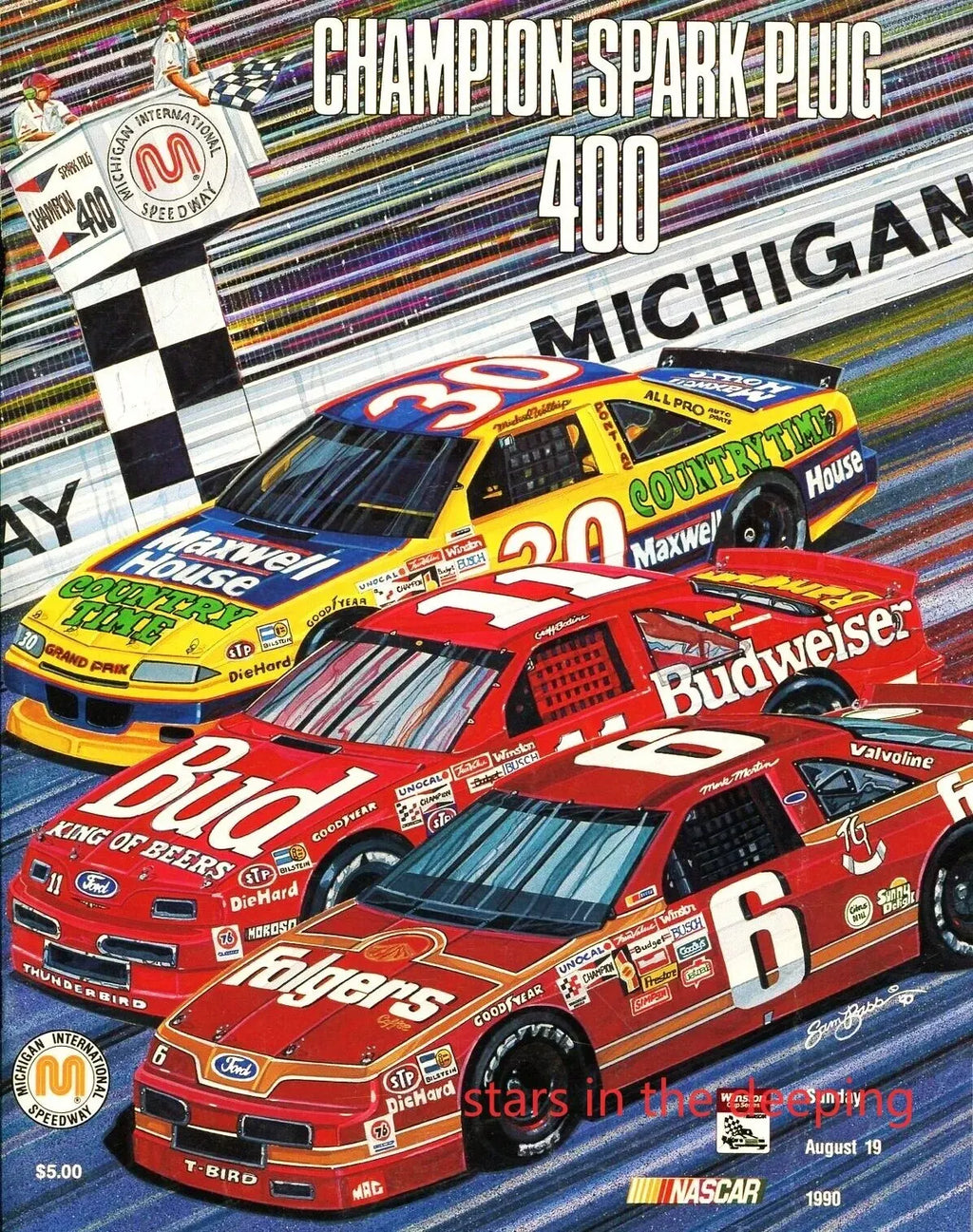 Vintage Japanese Racing Car Poster