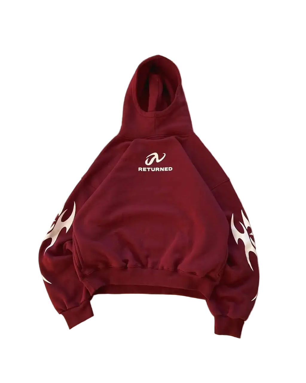 Flame pattern hoodie