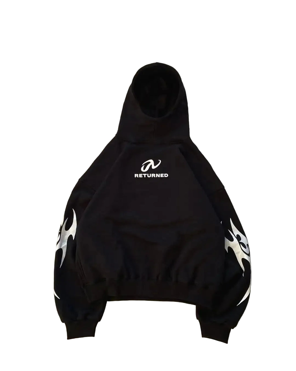 Flame pattern hoodie
